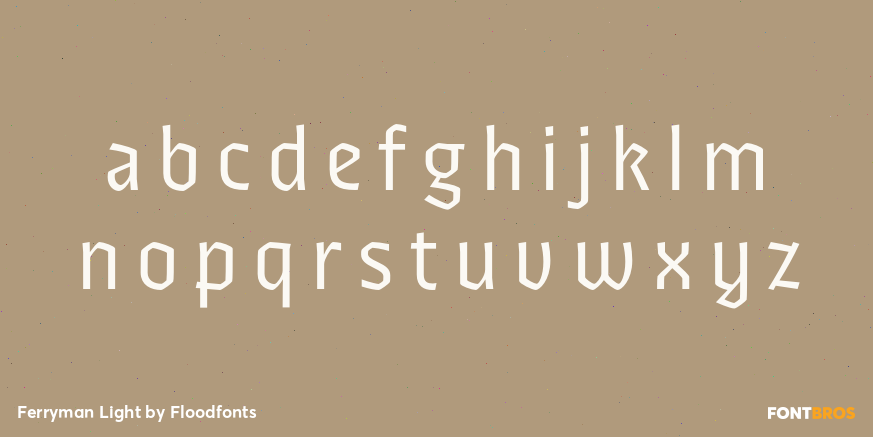 Ferryman Light Font Poster #3