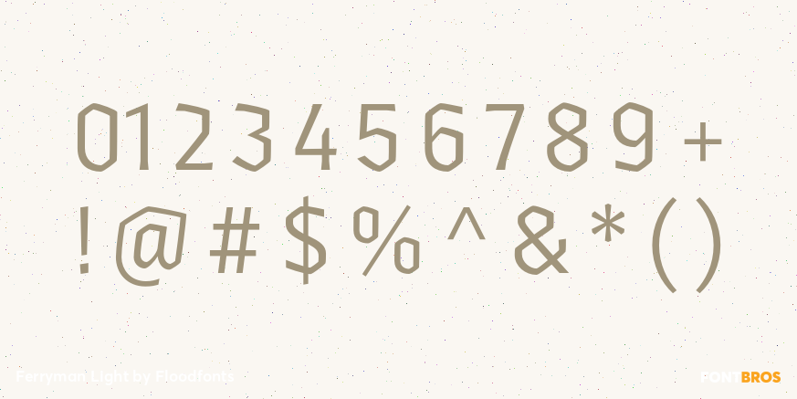 Ferryman Light Font Poster #4