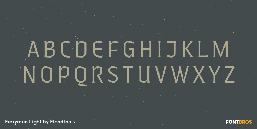 Ferryman Light Font Poster #1