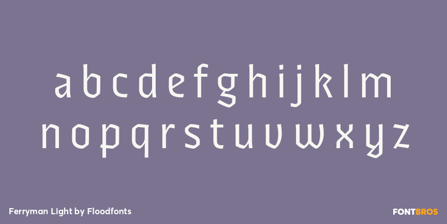 Ferryman Light Font Poster #1
