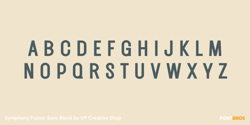 Symphony Fusion Sans Black Font Poster #2