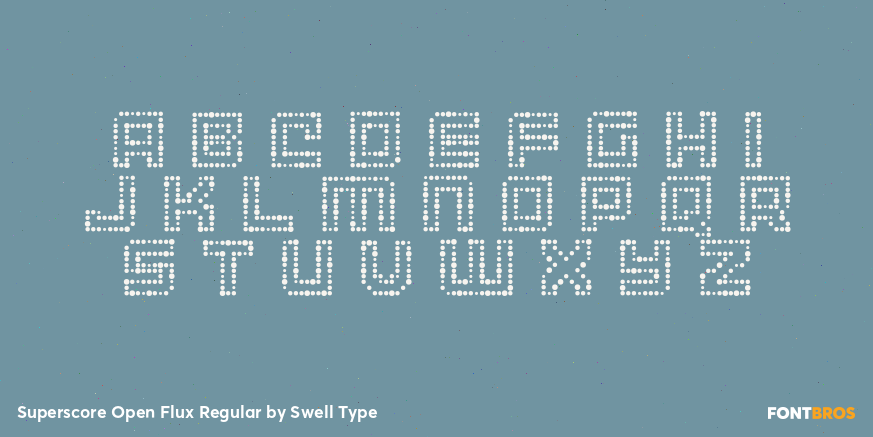 Superscore Open Flux Regular Font Poster #2