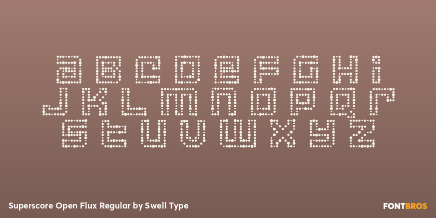 Superscore Open Flux Regular Font Poster #3