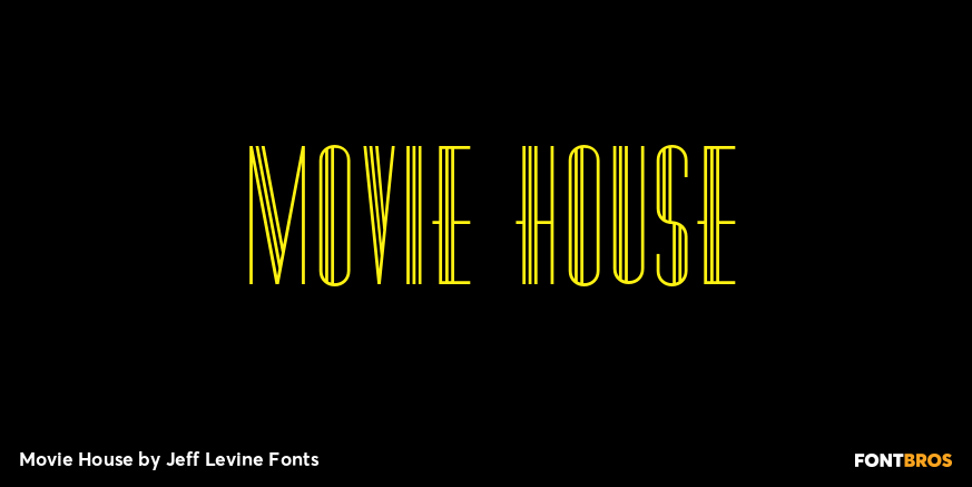Movie House Font Poster #1