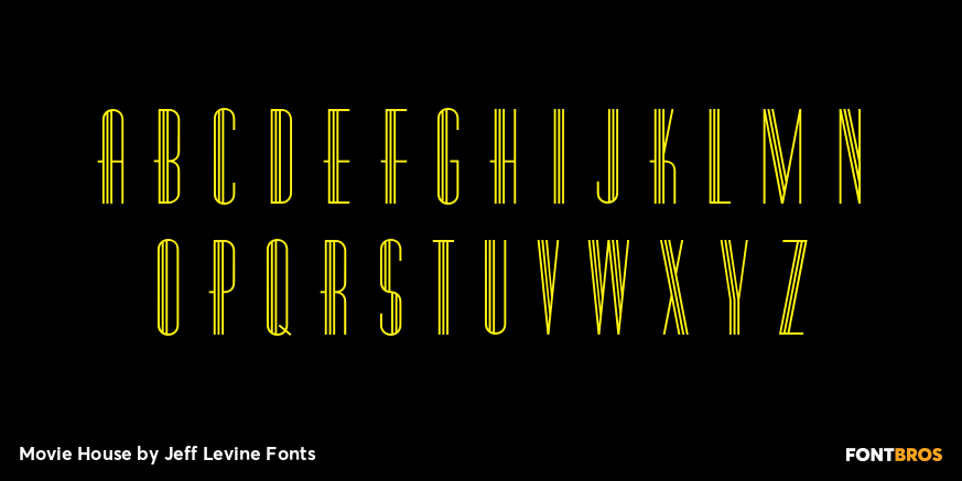 Movie House Font Poster #3