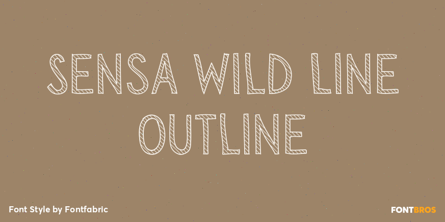Sensa Wild Line Outline Poster
