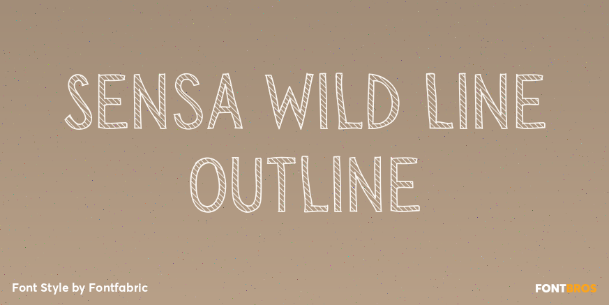 Sensa Wild Line Outline Poster