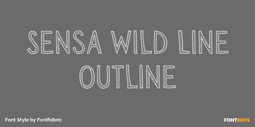 Sensa Wild Line Outline Poster
