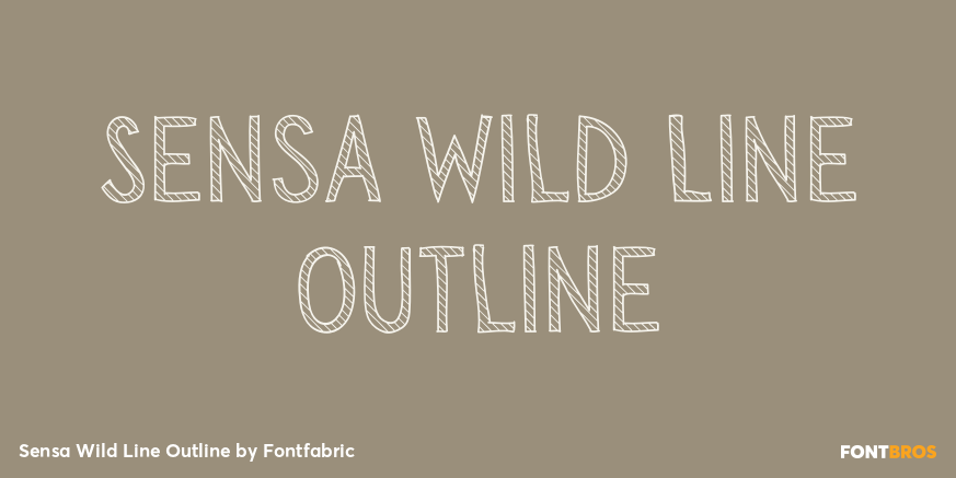 Sensa Wild Line Outline Poster