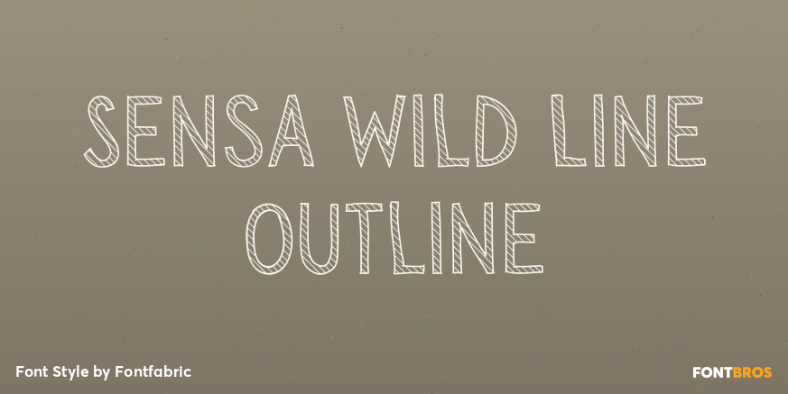 Sensa Wild Line Outline Poster
