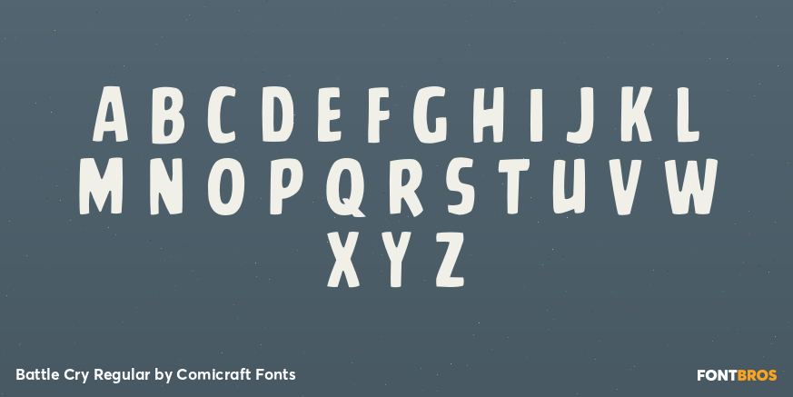 Battle Cry Regular Font Poster #2