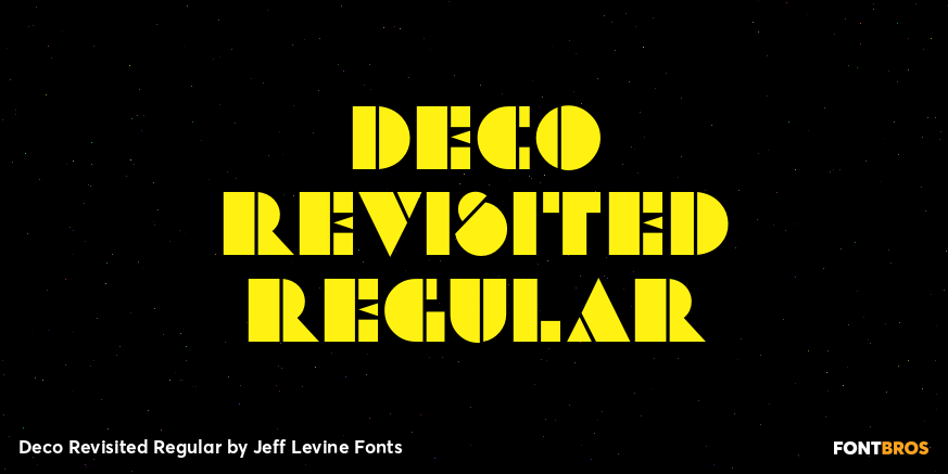Deco Revisited Regular Font Poster #1