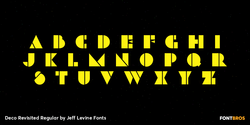 Deco Revisited Regular Font Poster #3