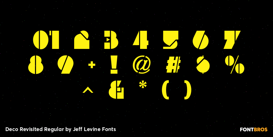 Deco Revisited Regular Font Poster #4