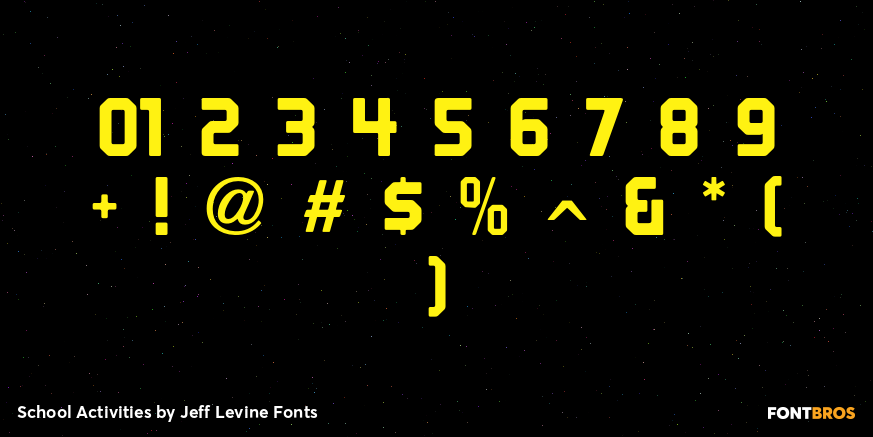 School Activities Font Poster #1