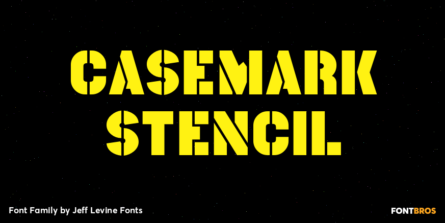 Casemark Stencil Font Poster