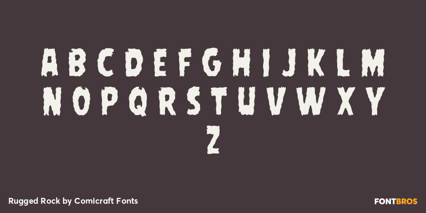 Rugged Rock Font Poster #1