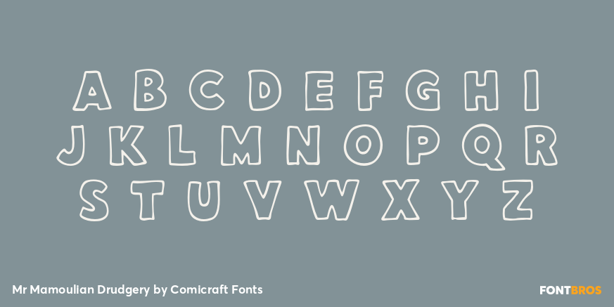 Mr Mamoulian Drudgery Font Poster #2