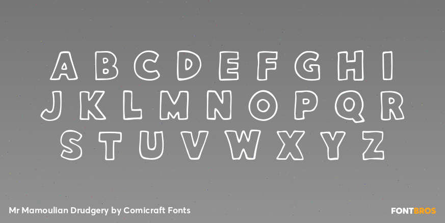 Mr Mamoulian Drudgery Font Poster #3