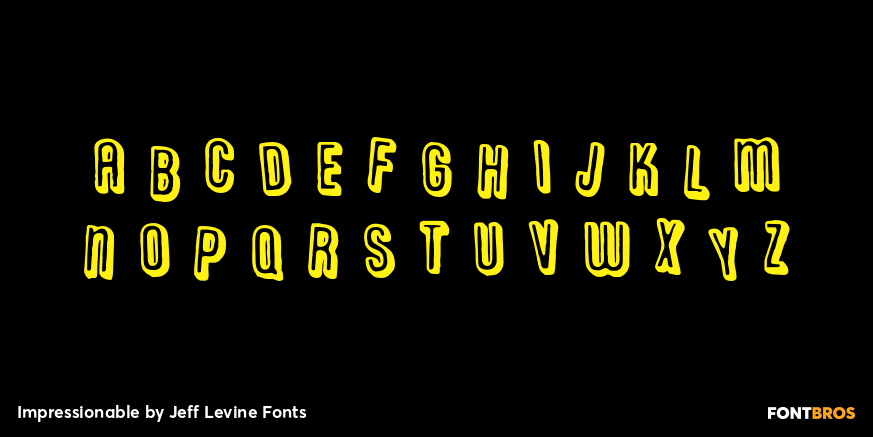 Impressionable Font Poster #2