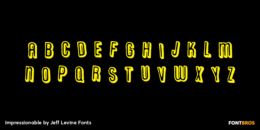 Impressionable Font Poster #3
