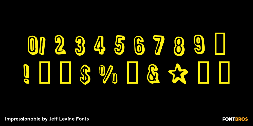 Impressionable Font Poster #4