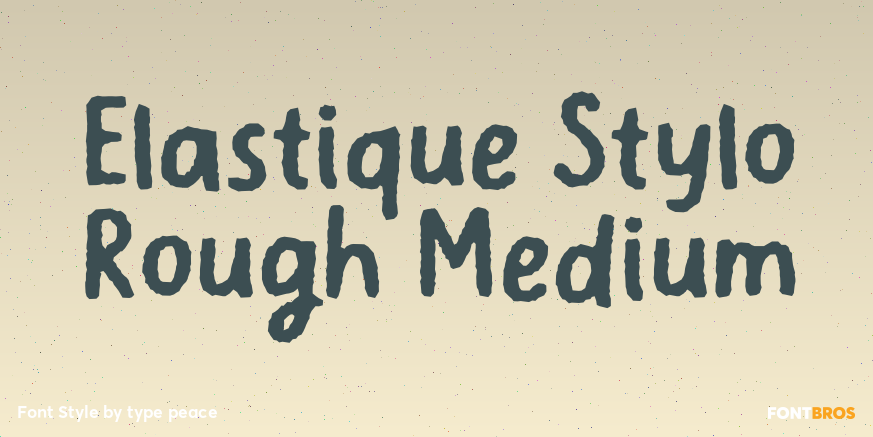 Elastique Stylo Rough Medium Poster