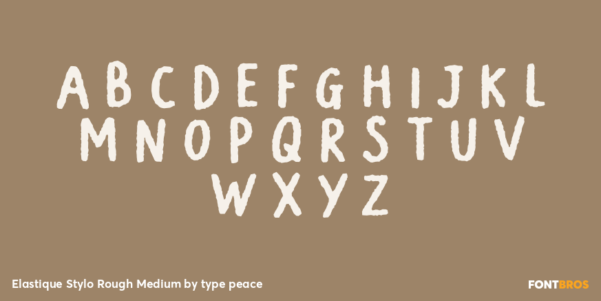 Elastique Stylo Rough Medium Font Poster #2
