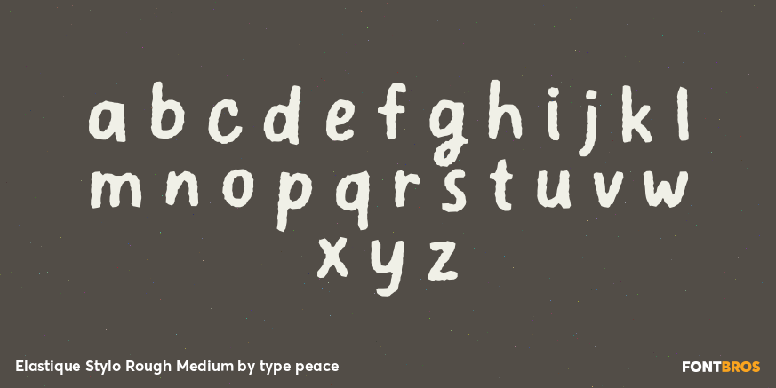 Elastique Stylo Rough Medium Font Poster #3