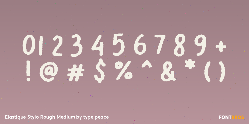 Elastique Stylo Rough Medium Font Poster #4
