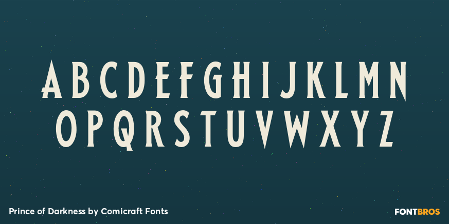 Prince of Darkness Font Poster #2