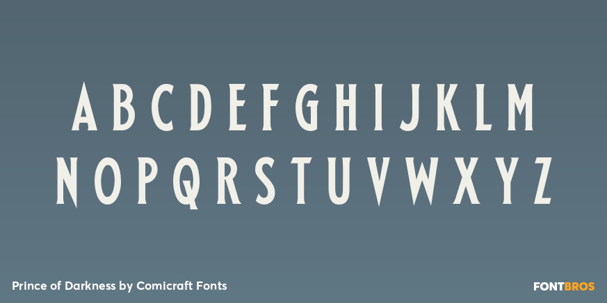 Prince of Darkness Font Poster #3