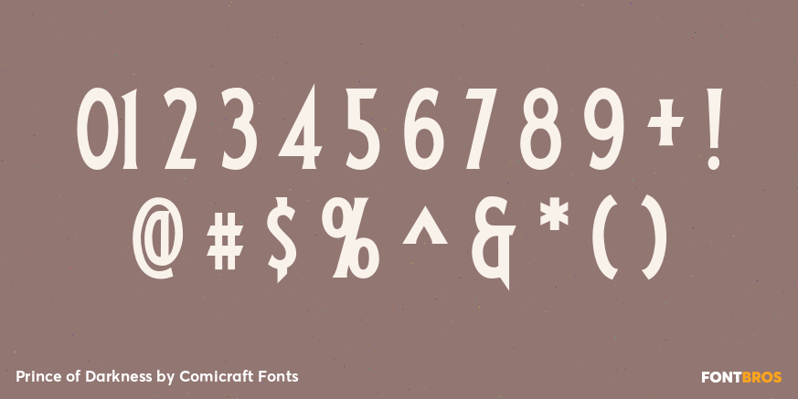 Prince of Darkness Font Poster #4