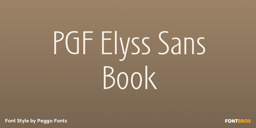 PGF Elyss Sans Book Poster