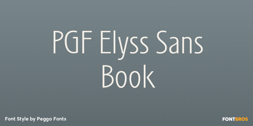 PGF Elyss Sans Book Poster