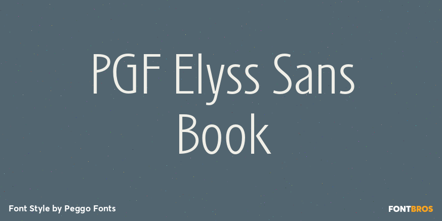 PGF Elyss Sans Book Poster