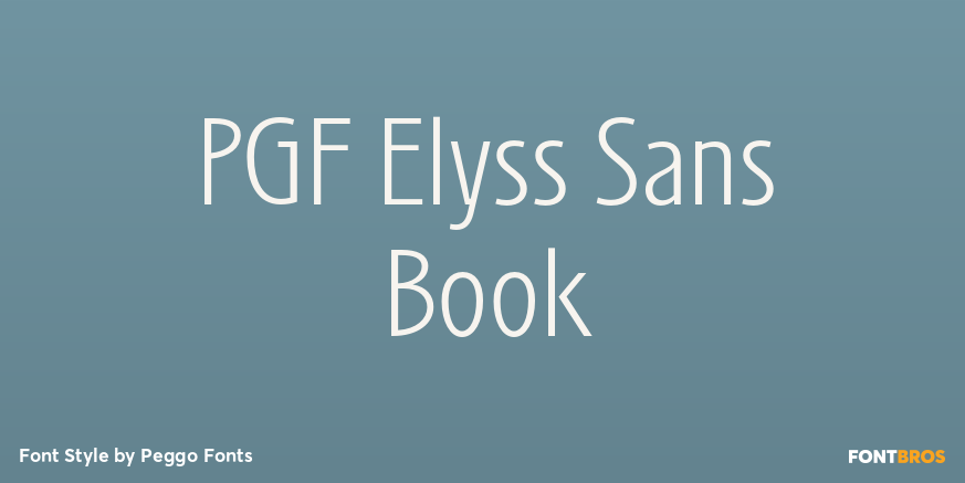 PGF Elyss Sans Book Poster