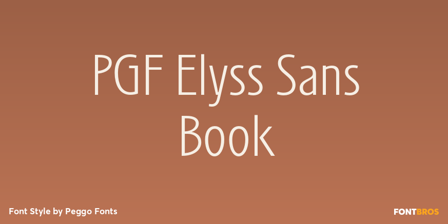 PGF Elyss Sans Book Poster