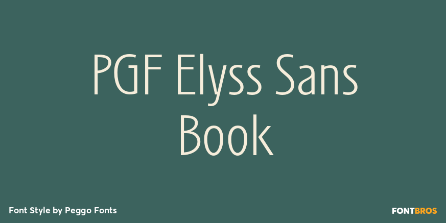 PGF Elyss Sans Book Poster