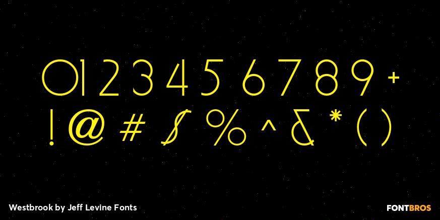 Westbrook Font Poster #4