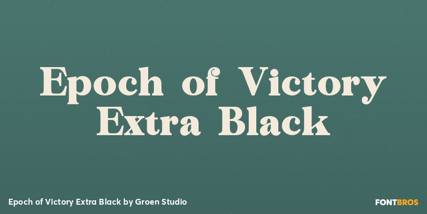 Epoch of Victory Extra Black Poster