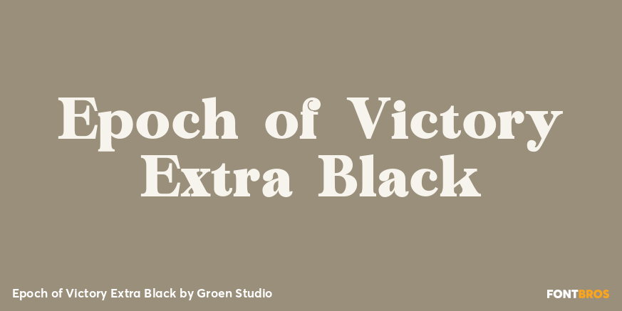 Epoch of Victory Extra Black Poster