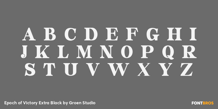 Epoch of Victory Extra Black Font Poster #2