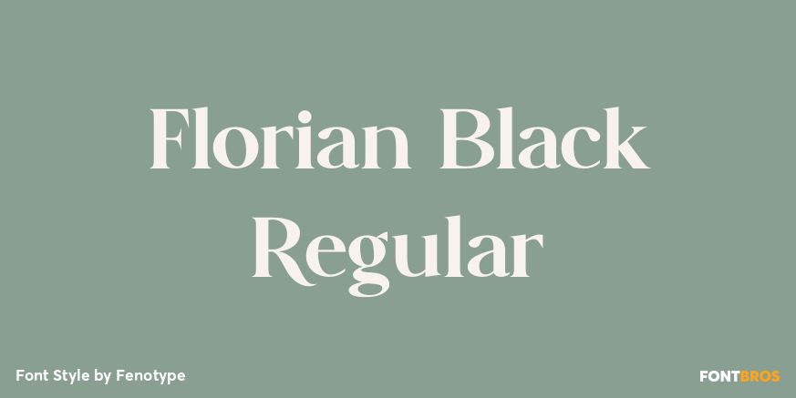 Florian Black Regular Poster