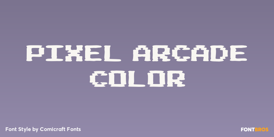 Pixel Arcade Color Poster