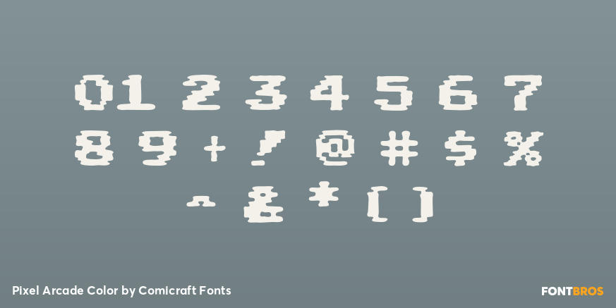 Pixel Arcade Color Font Poster #1