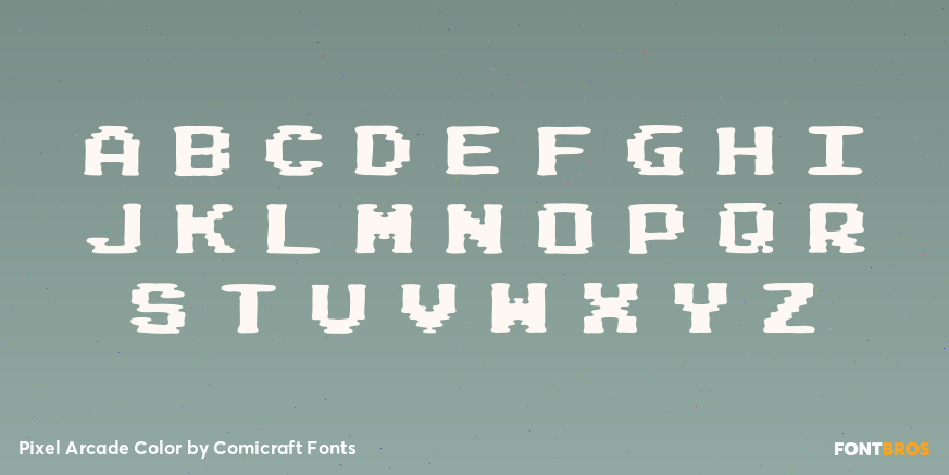 Pixel Arcade Color Font Poster #3