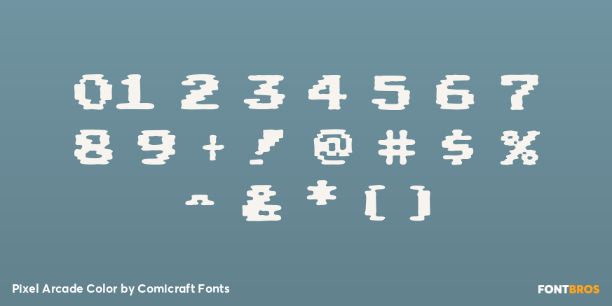 Pixel Arcade Color Font Poster #4