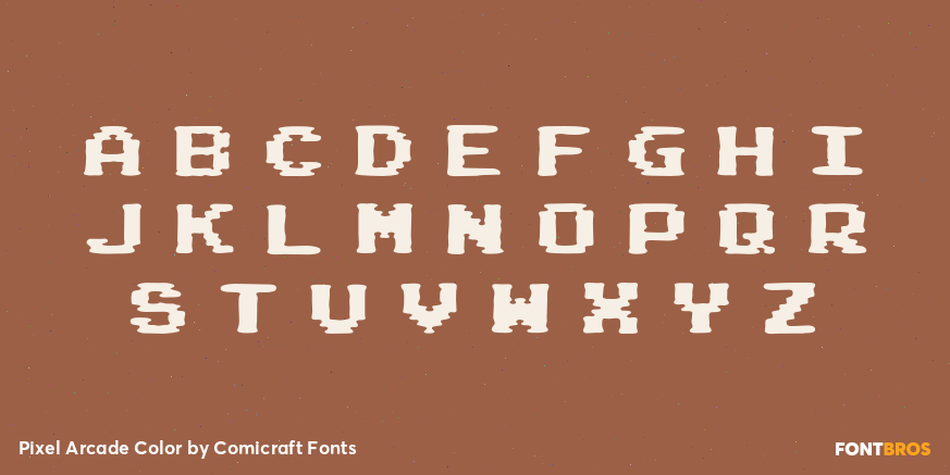Pixel Arcade Color Font Poster #1