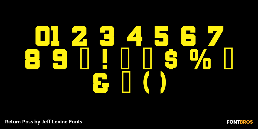 Return Pass Font Poster #4